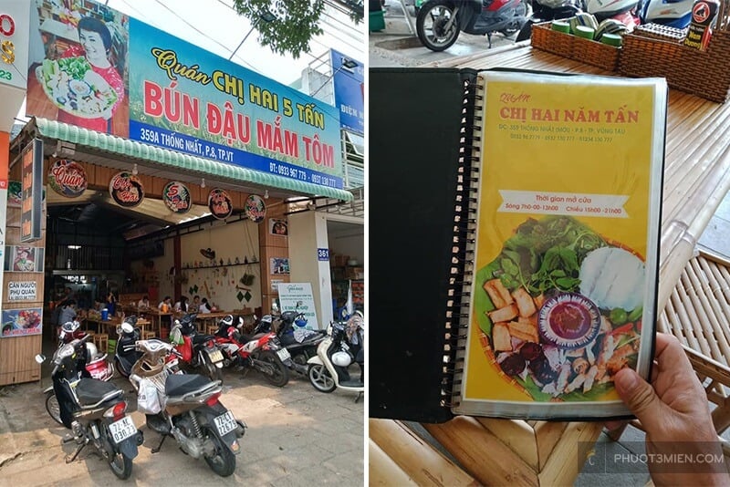 bún đậu mắm tôm vũng tàu