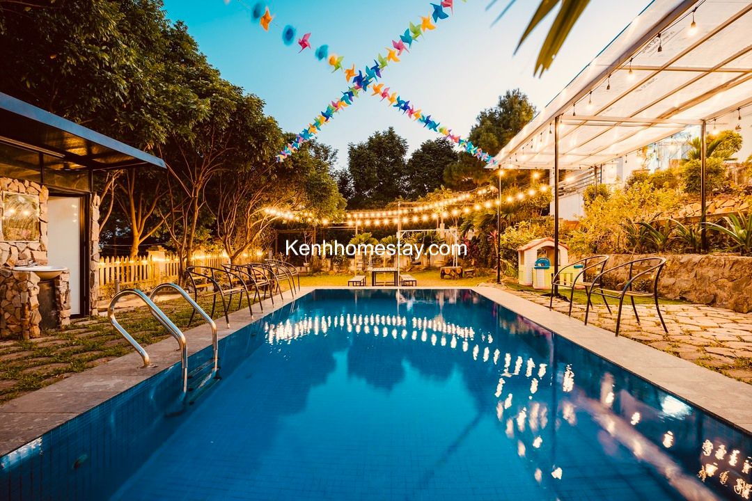 21 Biệt thự villa homestay Sóc Sơn giá rẻ đẹp có hồ bơi, sân vườn làm BBQ